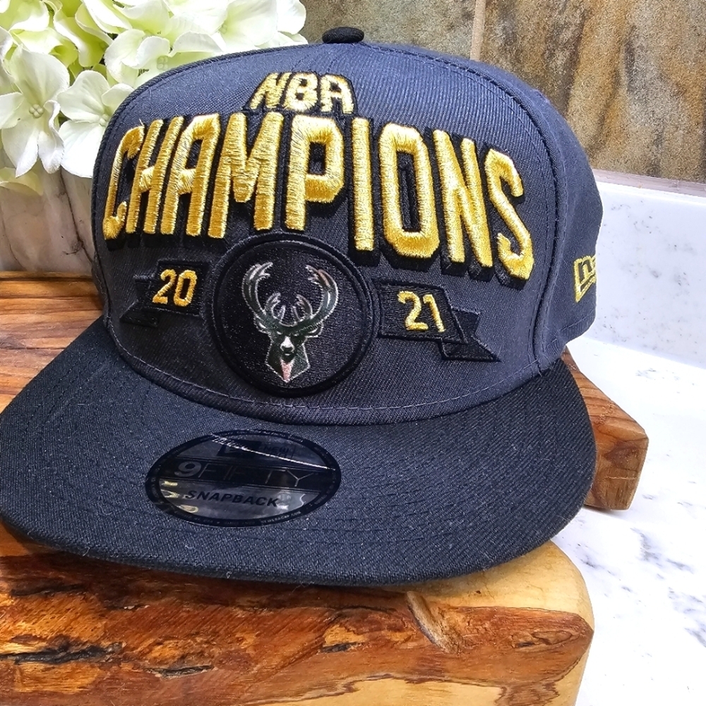 2021 Milwaukee Bucks NBA Champions Snapback Cap